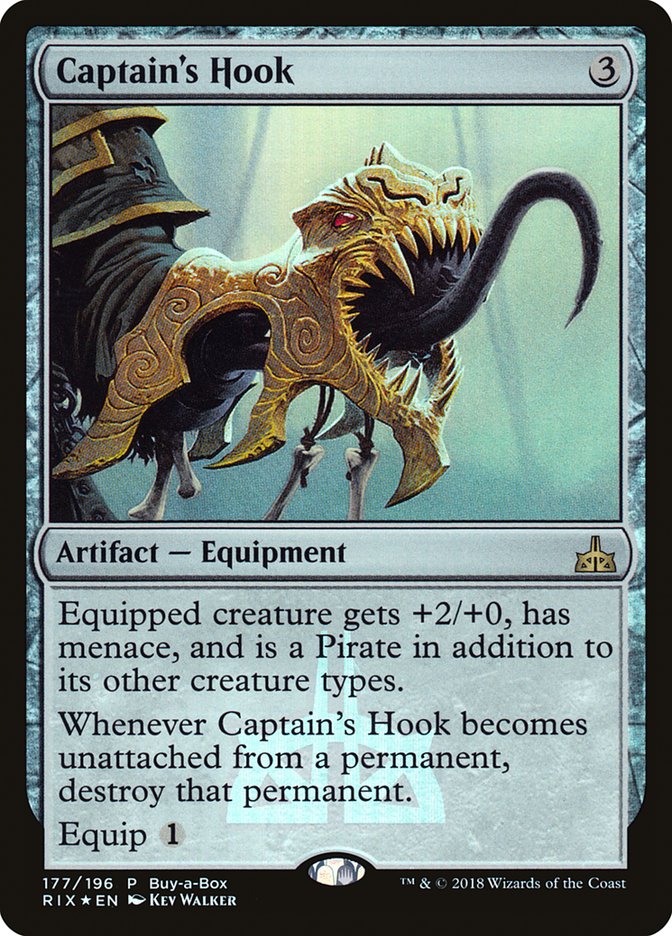 Captain's Hook (Buy-A-Box) [Rivals of Ixalan Promos] | Exor Games Truro