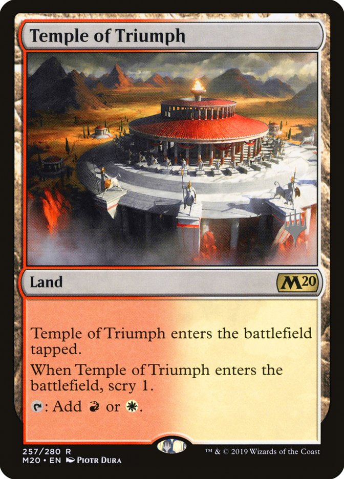 Temple of Triumph (Promo Pack) [Core Set 2020 Promos] | Exor Games Truro