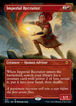 Imperial Recruiter (Borderless Alternate Art) [Modern Horizons 2] | Exor Games Truro