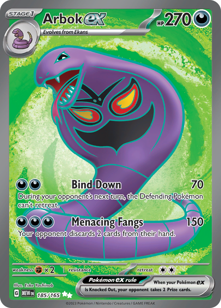 Arbok ex (185/165) [Scarlet & Violet: 151] | Exor Games Truro