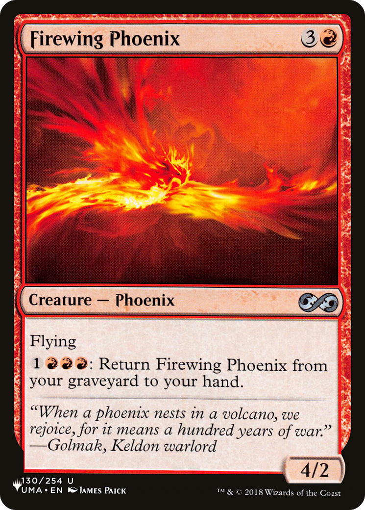 Firewing Phoenix [The List Reprints] | Exor Games Truro