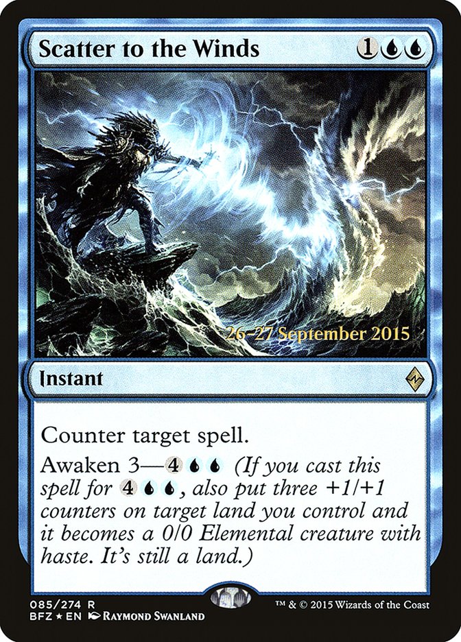 Scatter to the Winds [Battle for Zendikar Prerelease Promos] | Exor Games Truro