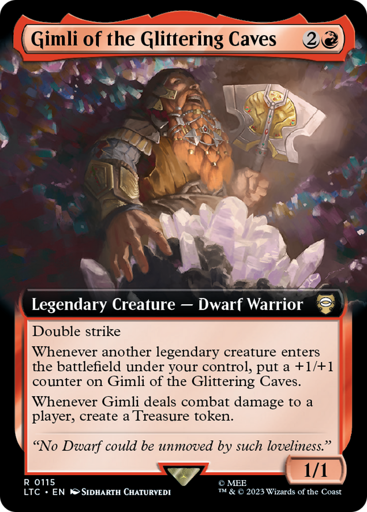 Gimli of the Glittering Caves (Extended Art) [The Lord of the Rings: Tales of Middle-Earth Commander] | Exor Games Truro