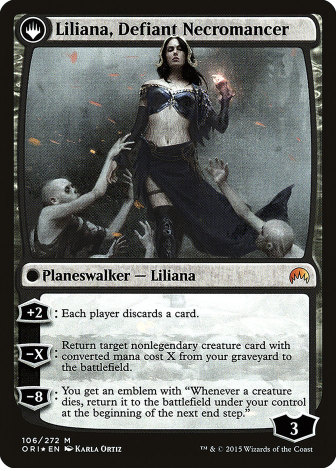 Liliana, Heretical Healer // Liliana, Defiant Necromancer [Magic Origins Prerelease Promos] | Exor Games Truro