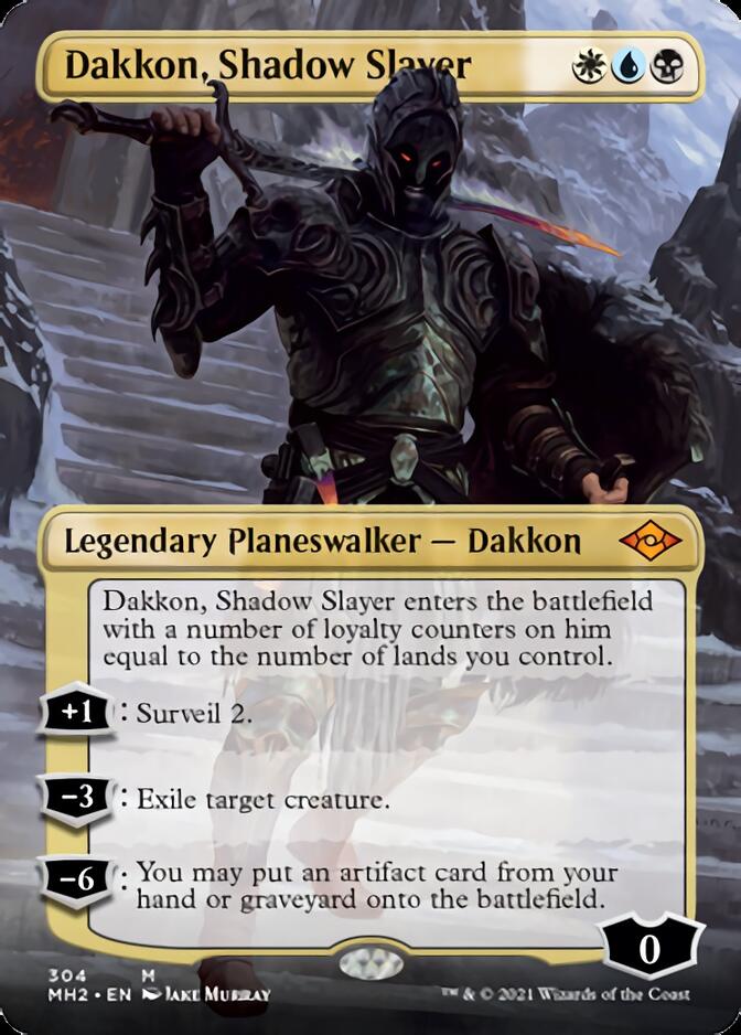 Dakkon, Shadow Slayer (Borderless) [Modern Horizons 2] | Exor Games Truro