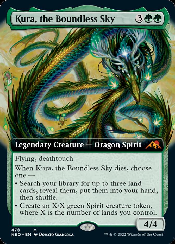 Kura, the Boundless Sky (Extended Art) [Kamigawa: Neon Dynasty] | Exor Games Truro