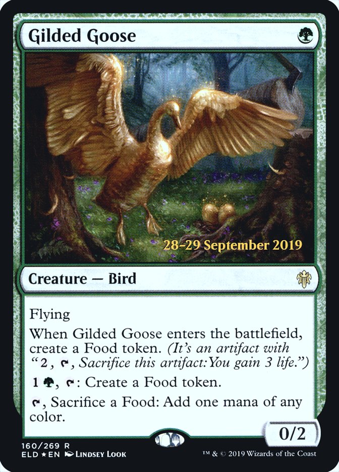 Gilded Goose [Throne of Eldraine Prerelease Promos] | Exor Games Truro