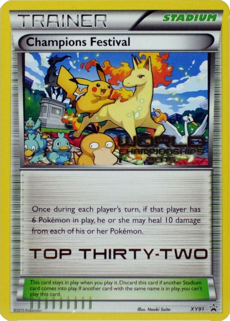 Champions Festival (XY91) (2015 Top Thirty-Two) [XY: Black Star Promos] | Exor Games Truro