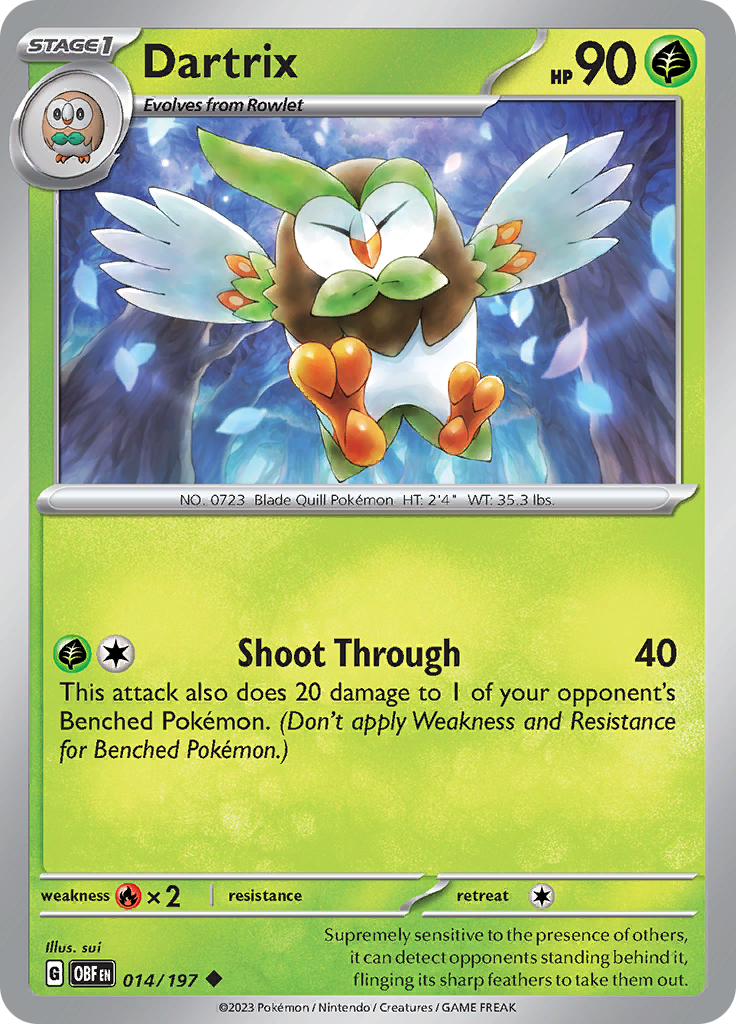 Dartrix (014/197) [Scarlet & Violet: Obsidian Flames] | Exor Games Truro