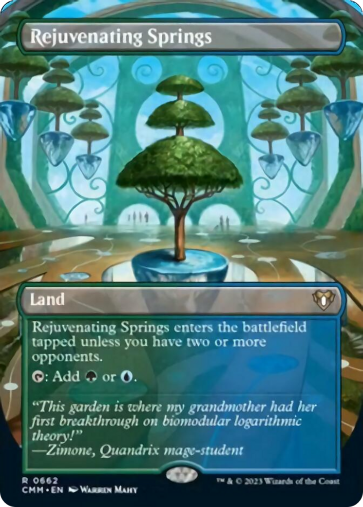 Rejuvenating Springs (Borderless Alternate Art) [Commander Masters] | Exor Games Truro