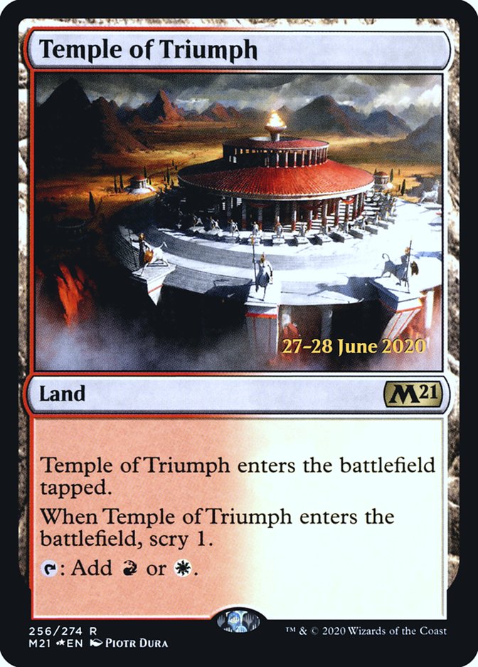 Temple of Triumph [Core Set 2021 Prerelease Promos] | Exor Games Truro