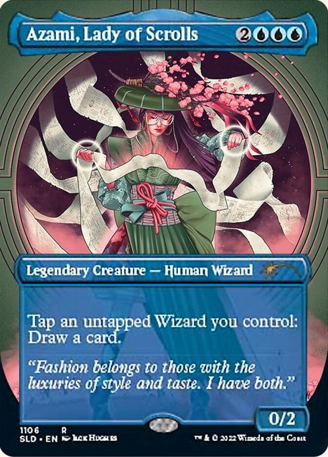 Azami, Lady of Scrolls (Borderless) [Secret Lair Drop Series] | Exor Games Truro