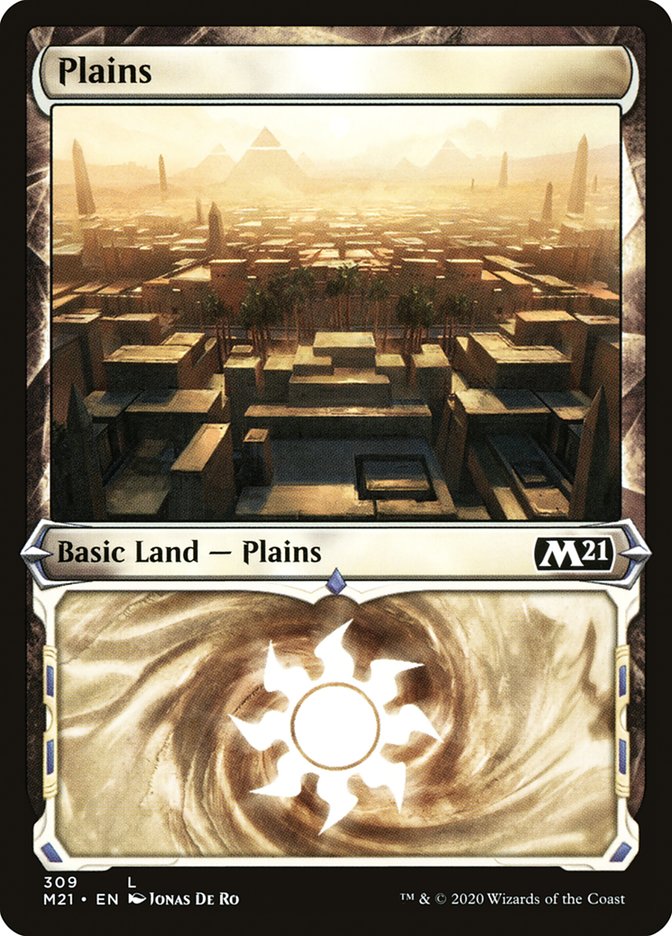 Plains (309) (Showcase) [Core Set 2021] | Exor Games Truro