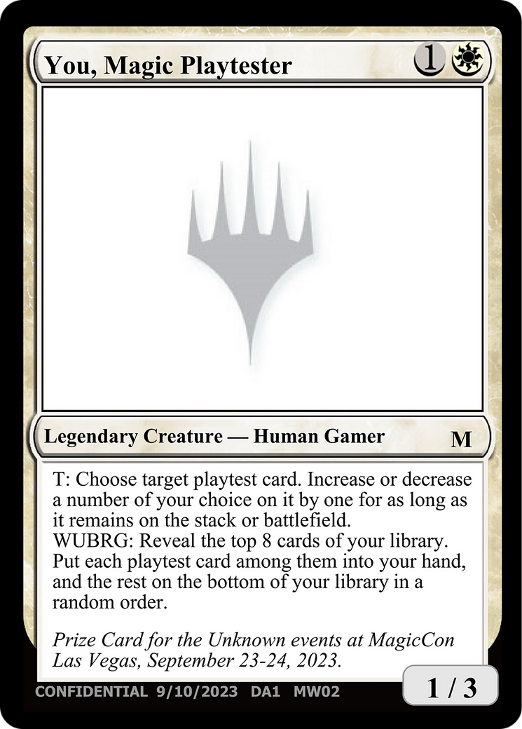 You, Magic Playtester [Unknown Event] | Exor Games Truro