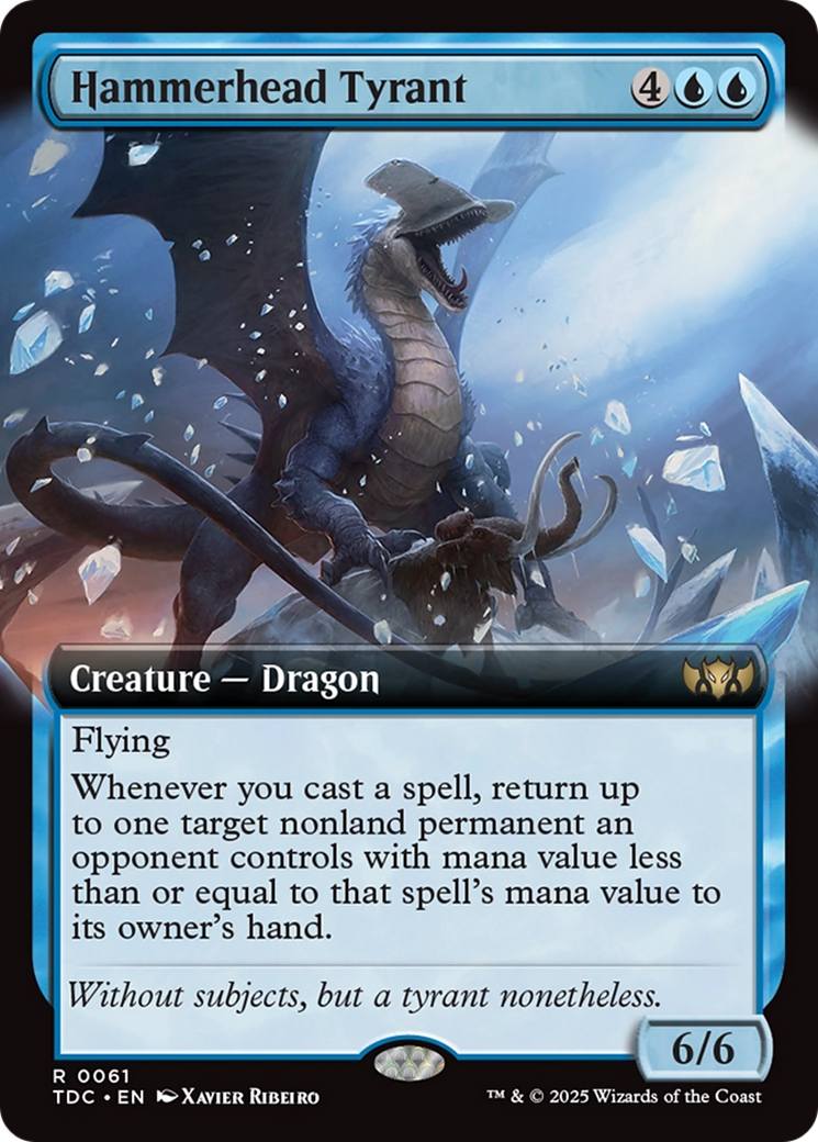Hammerhead Tyrant (Extended Art) [Tarkir: Dragonstorm Commander] | Exor Games Truro