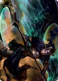 Vengeful Reaper Art Card (Gold-Stamped Signature) [Kaldheim Art Series] | Exor Games Truro