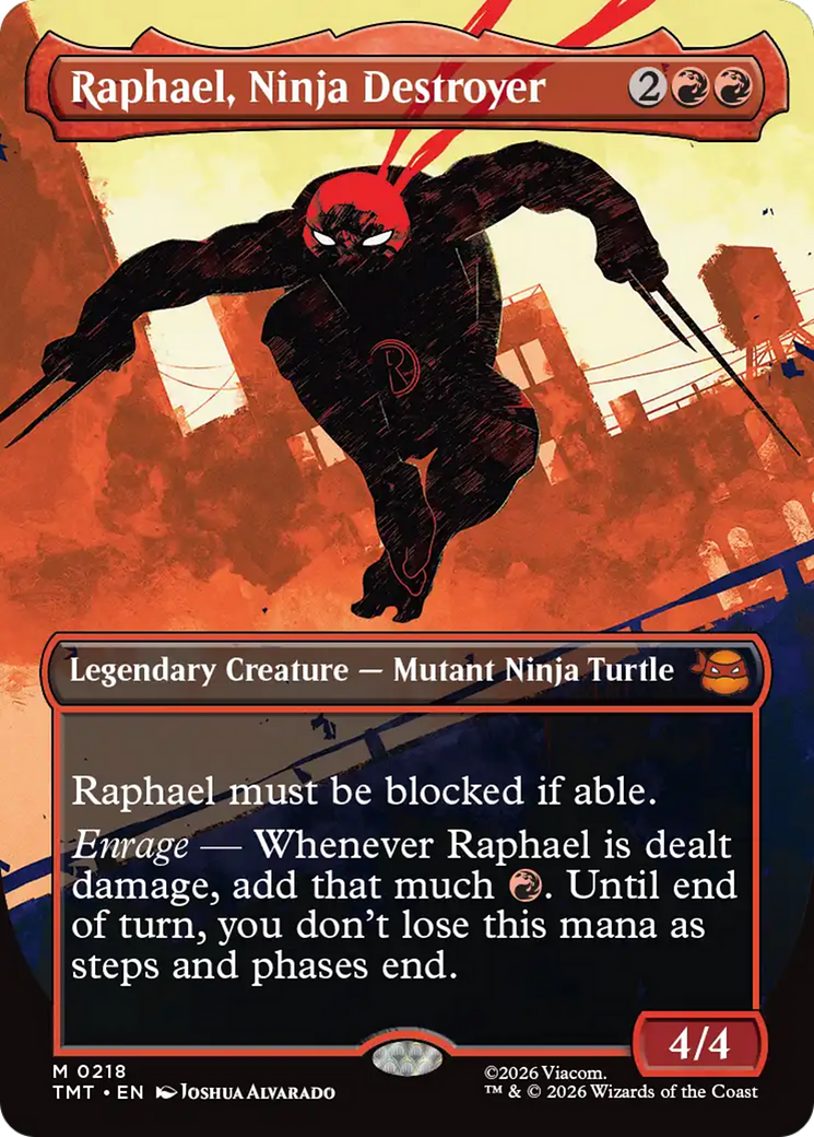 Raphael, Ninja Destroyer (Borderless) [Teenage Mutant Ninja Turtles] | Exor Games Truro