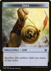 Human Soldier // Gold Double-Sided Token [Theros Beyond Death Tokens] | Exor Games Truro