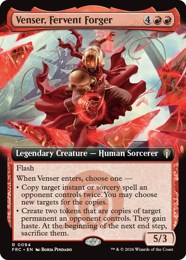 Venser, Fervent Forger (Extended Art) [Reality Fracture Commander] | Exor Games Truro
