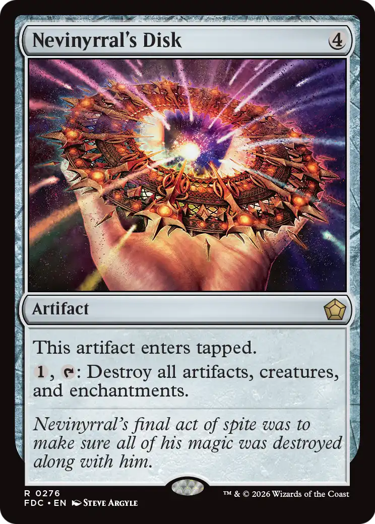 Nevinyrral's Disk [Foundations Commander] | Exor Games Truro