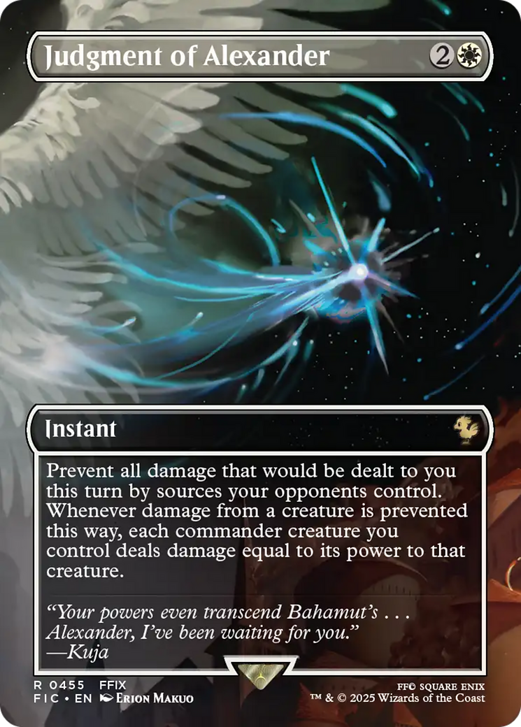 Judgment of Alexander (Borderless) [FINAL FANTASY Commander] | Exor Games Truro