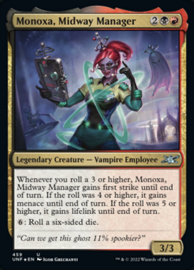 Monoxa, Midway Manager (Galaxy Foil) [Unfinity] | Exor Games Truro