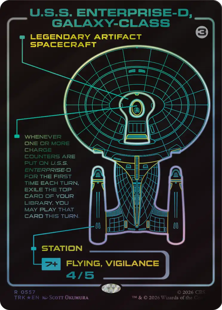 U.S.S. Enterprise-D, Galaxy-Class (Surge Foil) [Star Trek] | Exor Games Truro
