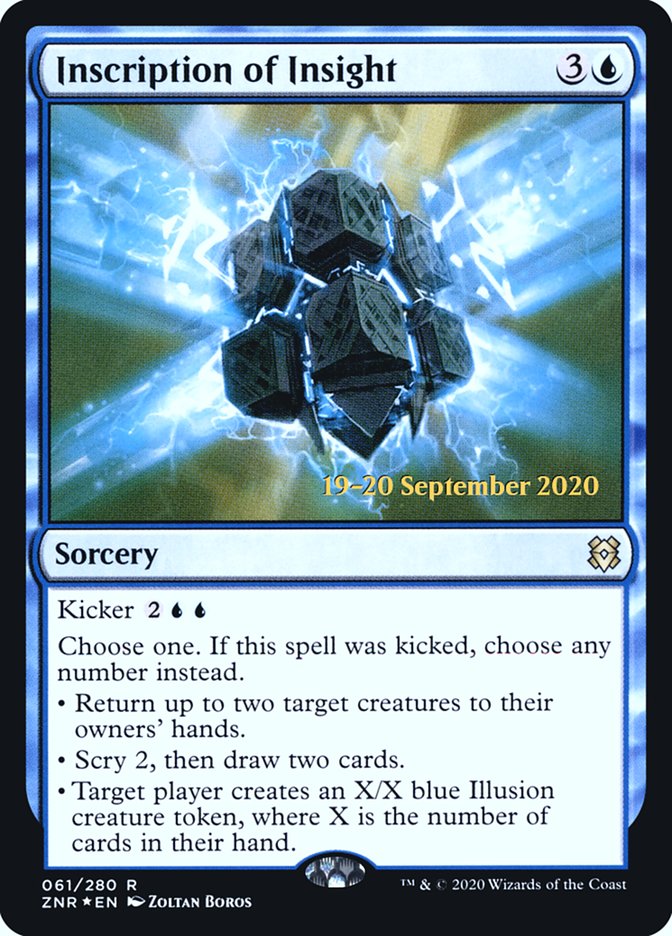 Inscription of Insight [Zendikar Rising Prerelease Promos] | Exor Games Truro