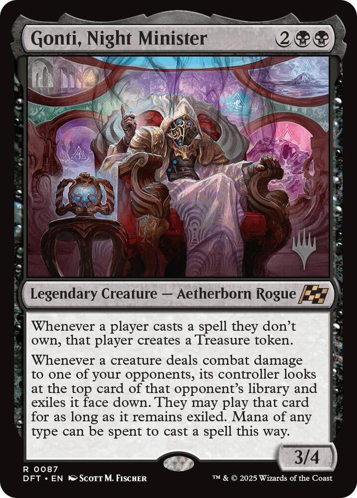 Gonti, Night Minister (Promo Pack) [Aetherdrift Promos] | Exor Games Truro