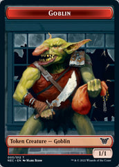 Smoke Blessing // Goblin Double-Sided Token [Kamigawa: Neon Dynasty Commander Tokens] | Exor Games Truro