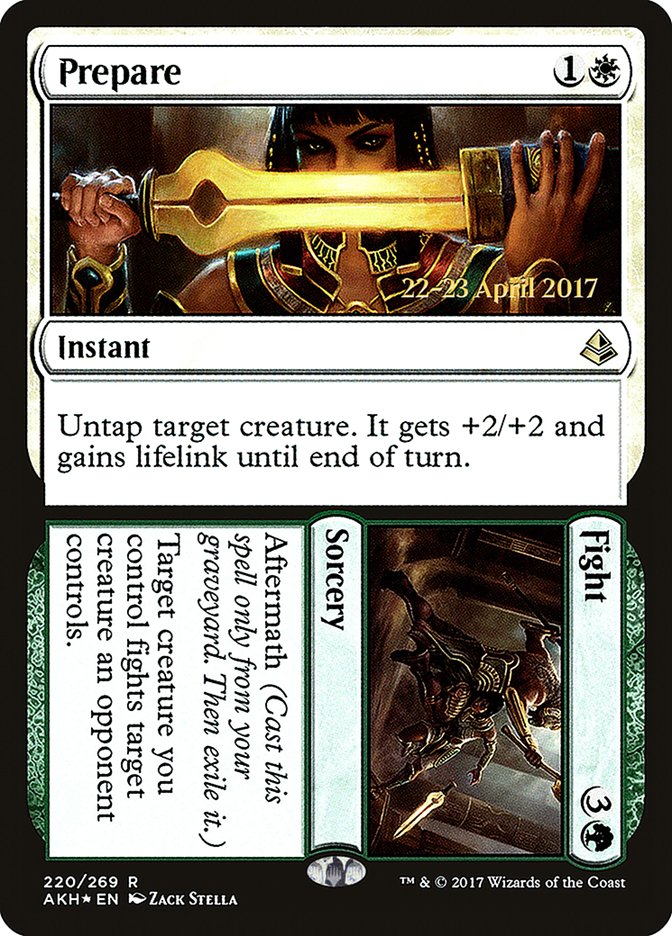 Prepare // Fight [Amonkhet Prerelease Promos] | Exor Games Truro