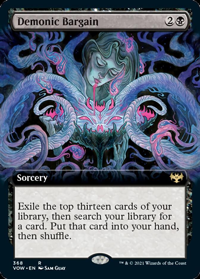 Demonic Bargain (Extended Art) [Innistrad: Crimson Vow] | Exor Games Truro