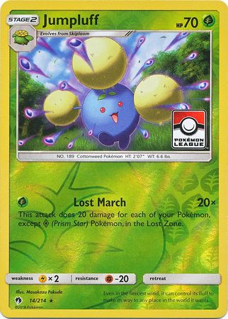 Jumpluff (14/214) (League Promo) [Sun & Moon: Lost Thunder] | Exor Games Truro
