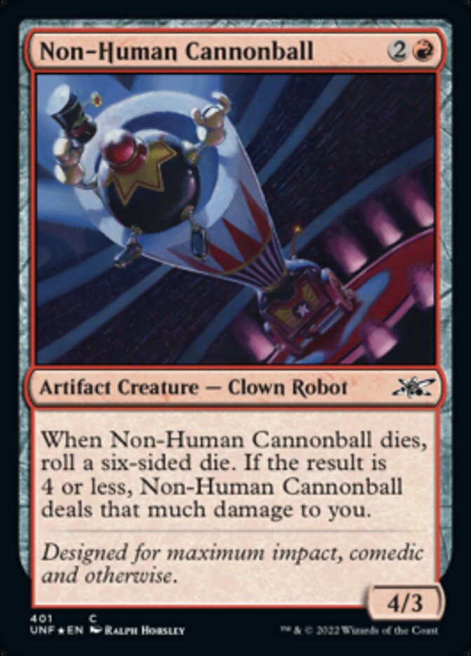 Non-Human Cannonball (Galaxy Foil) [Unfinity] | Exor Games Truro