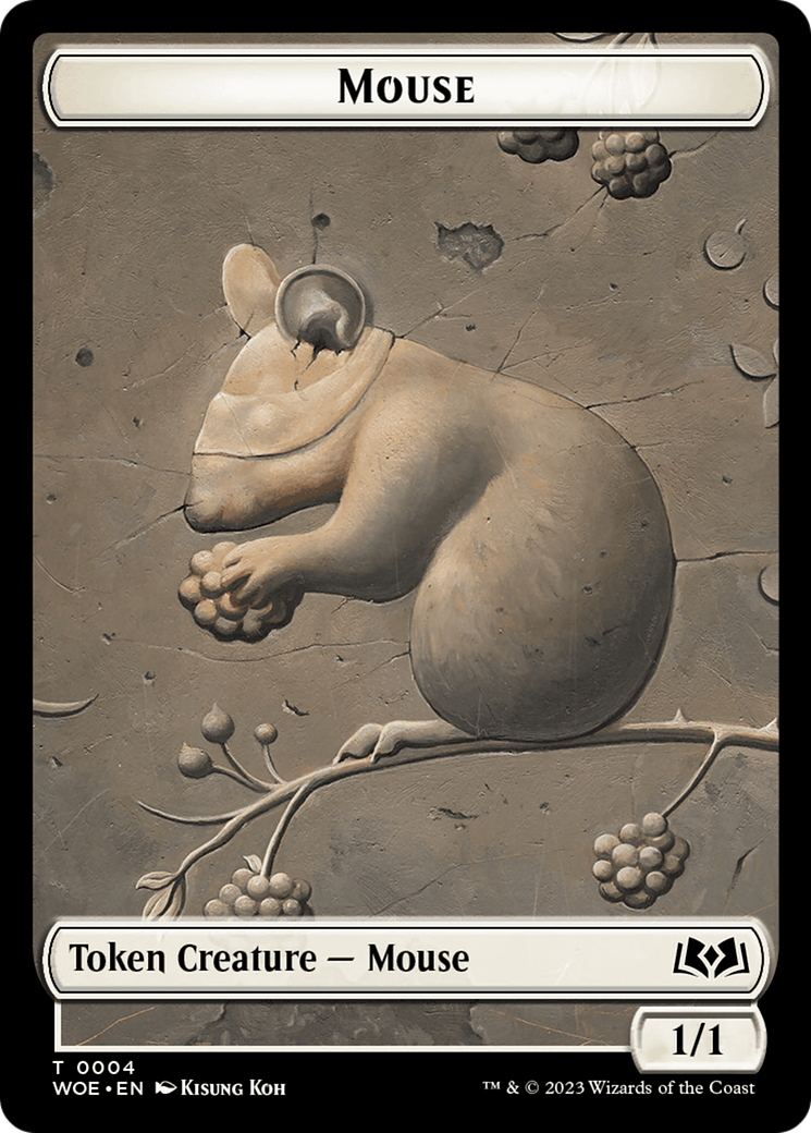 Mouse // Food (0011) Double-Sided Token [Wilds of Eldraine Tokens] | Exor Games Truro