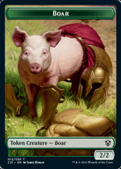 Hydra // Boar Double-Sided Token [Commander 2021 Tokens] | Exor Games Truro