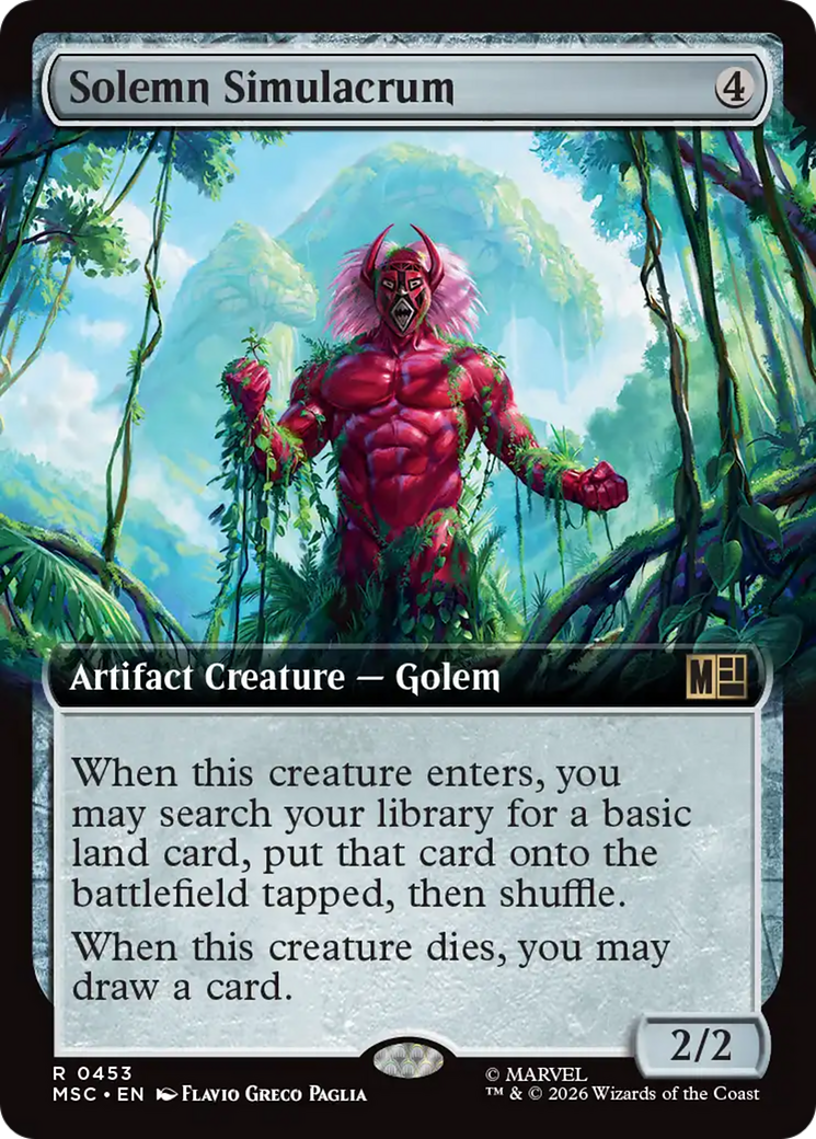 Solemn Simulacrum (Extended Art) [Marvel Super Heroes Commander] | Exor Games Truro