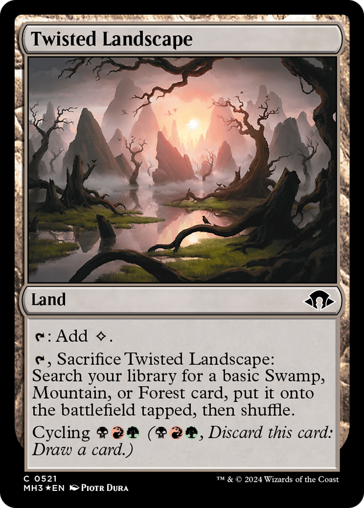 Twisted Landscape (Ripple Foil) [Modern Horizons 3] | Exor Games Truro