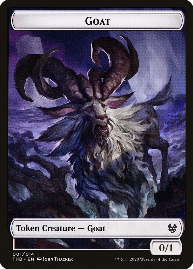 Goat Token [Theros Beyond Death Tokens] | Exor Games Truro