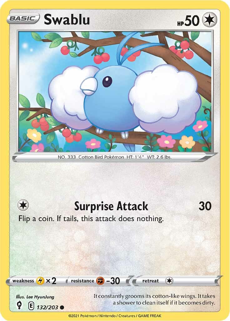Swablu (132/203) [Sword & Shield: Evolving Skies] | Exor Games Truro