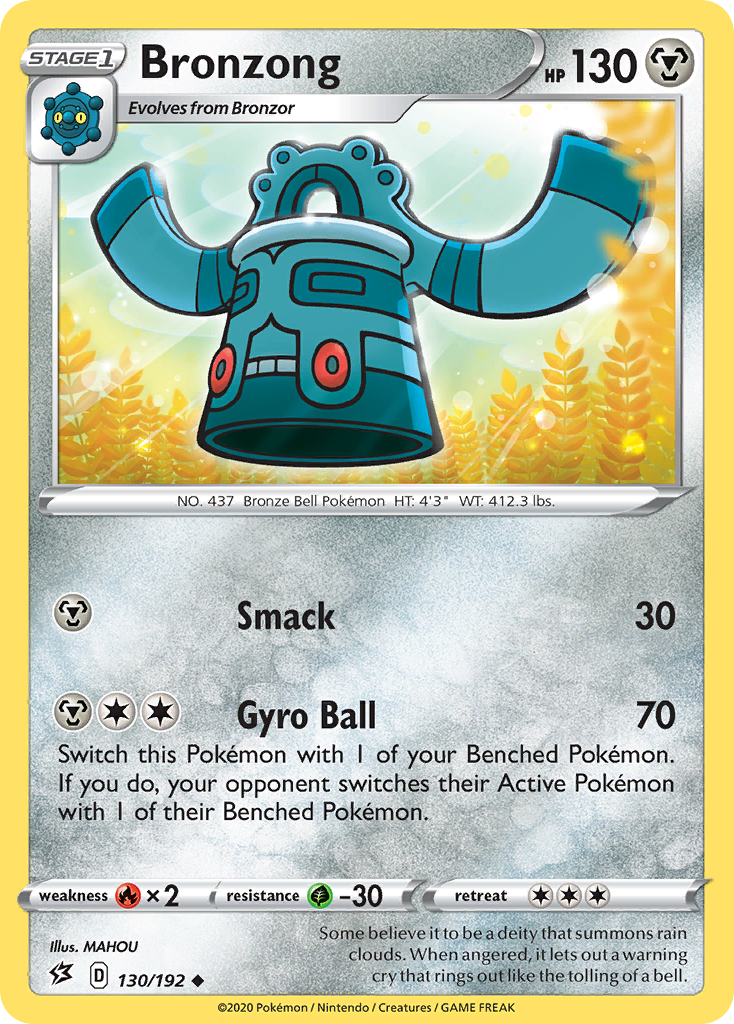 Bronzong (130/192) [Sword & Shield: Rebel Clash] | Exor Games Truro