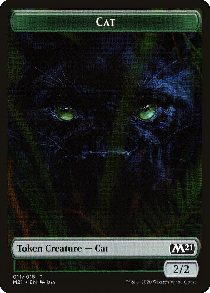 Bird // Cat (011) Double-Sided Token [Core Set 2021 Tokens] | Exor Games Truro