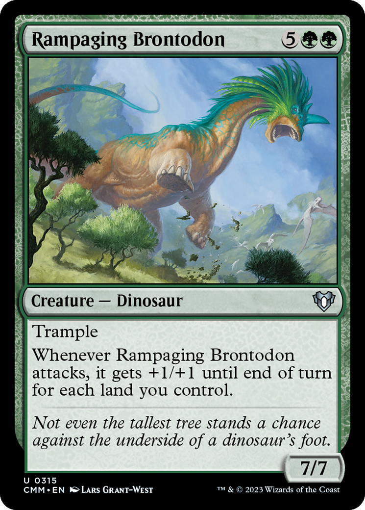 Rampaging Brontodon [Commander Masters] | Exor Games Truro