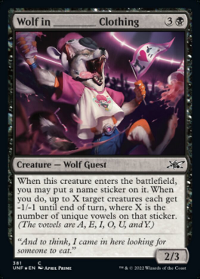 Wolf in _____ Clothing (Galaxy Foil) [Unfinity] | Exor Games Truro