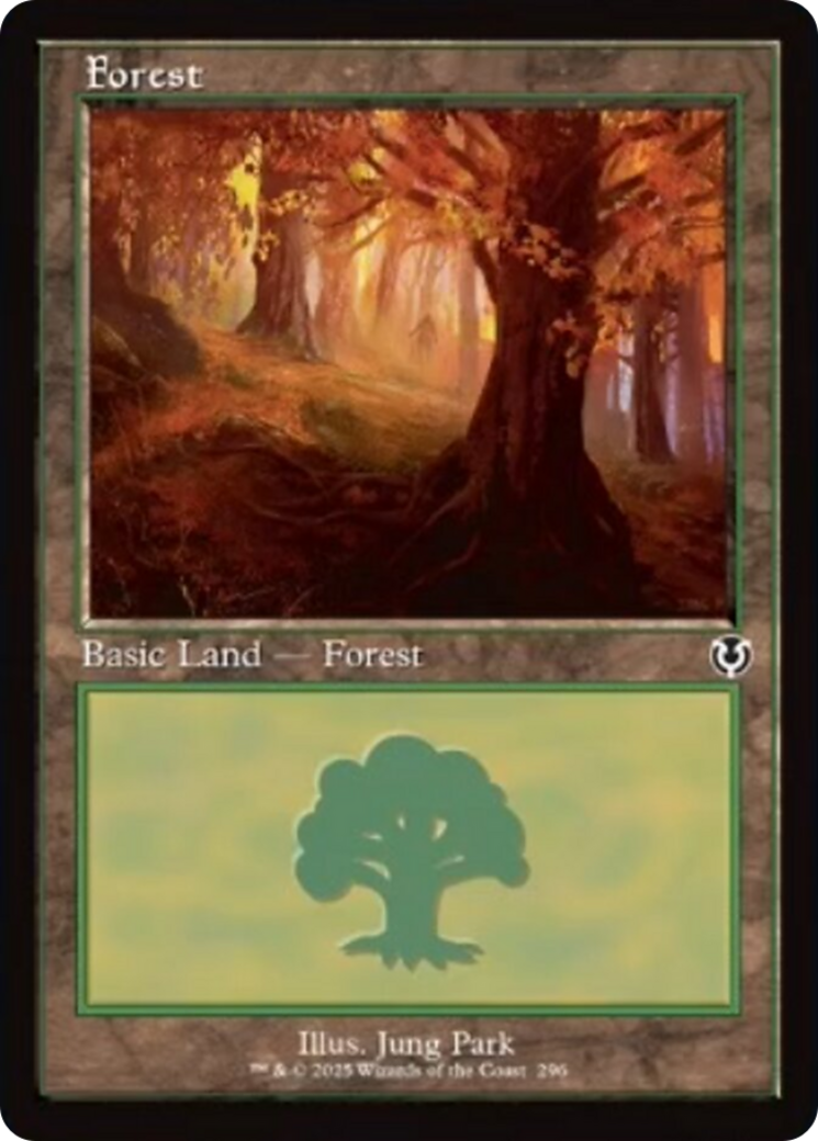 Forest (296) (Retro Frame) [Innistrad Remastered] | Exor Games Truro