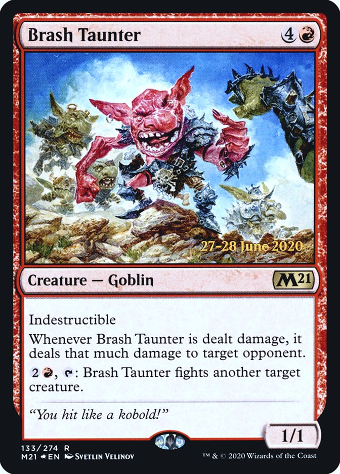 Brash Taunter [Core Set 2021 Prerelease Promos] | Exor Games Truro