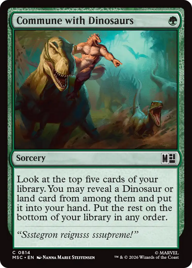 Commune with Dinosaurs [Marvel Super Heroes Commander] | Exor Games Truro