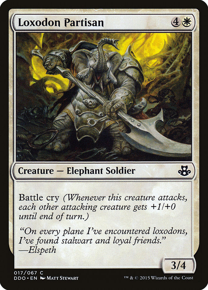 Loxodon Partisan [Duel Decks: Elspeth vs. Kiora] | Exor Games Truro
