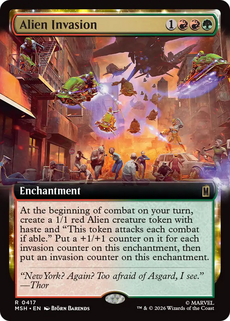 Alien Invasion (Extended Art) [Marvel Super Heroes] | Exor Games Truro