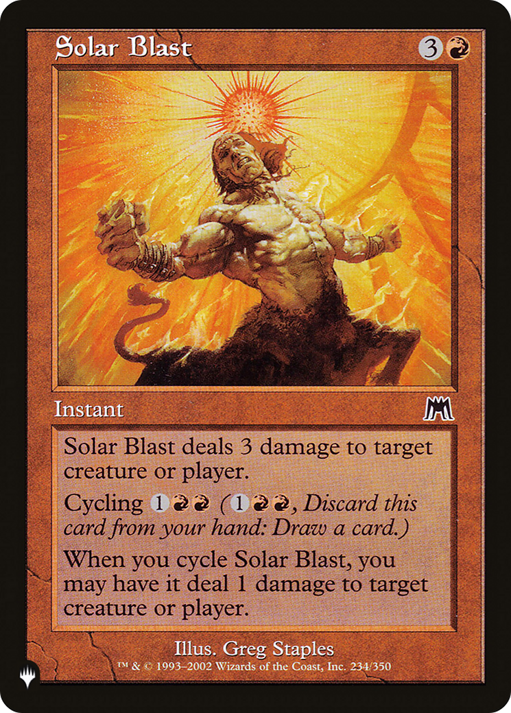 Solar Blast [The List Reprints] | Exor Games Truro